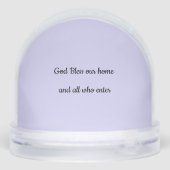 ヴィンテージスタイルパープルエンジェルスノーグローブ (裏面)