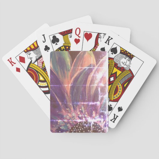 ヴィンテージスタイルパープルフラワーサイクリングトランプ トランプ (裏面)