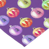 ヴィンテージスタイルパープルホリデーテーブルランナー ショートテーブルランナー (コーナー)