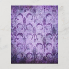 ヴィンテージスタイルパープル(紋章の)フラ・ダ・リスクラップブック紙