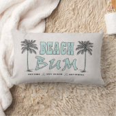 ヴィンテージスタイルパームツリーズビーチバム ランバークッション (ブランケット)