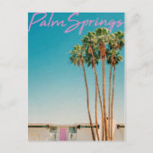ヴィンテージスタイルパーム春旅行はがき ポストカード (正面)
