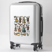 ヴィンテージスタイルビクトリアンウィッチウォーロックアート シール (スーツケース)