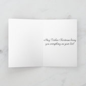 ヴィンテージスタイルビッグベンロンドンクリスマスカード シーズンカード (内部)