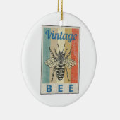 ヴィンテージスタイルビークイーンハニービーキーパービーキーパー セラミックオーナメント (右)