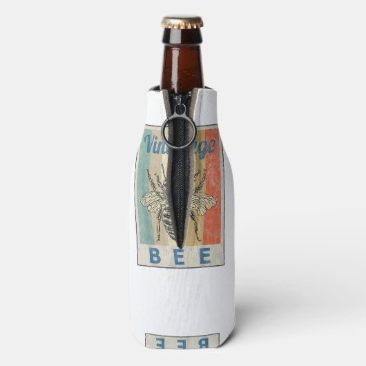 ヴィンテージスタイルビークイーンハニービーキーパービーキーパー ボトルクーラー (ボトル裏面)