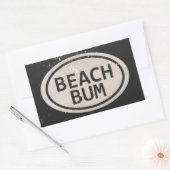 ヴィンテージスタイルビーチビーチラベルシール 長方形シール (封筒)