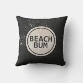 ヴィンテージスタイルビーチビーチラベル枕 クッション (裏面)