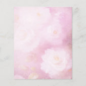 ヴィンテージスタイルピンク&ホワイトフローラスクラップブック紙 (裏面)