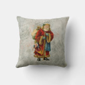 ヴィンテージスタイルファーザークリスマスサンタクロース クッション (裏面)