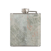 ヴィンテージスタイルファーザークリスマスサンタクロース フラスク (裏面)