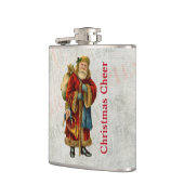 ヴィンテージスタイルファーザークリスマスサンタクロース フラスク (左)