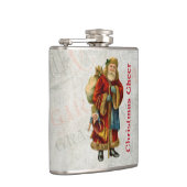 ヴィンテージスタイルファーザークリスマスサンタクロース フラスク (右)