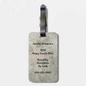 ヴィンテージスタイルファーザークリスマスサンタクロース ラゲッジタグ (裏面縦)