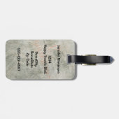 ヴィンテージスタイルファーザークリスマスサンタクロース ラゲッジタグ (裏面横)