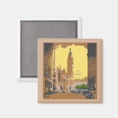 ヴィンテージスタイルフィラデルフィアシティホール マグネット (正面/裏面)