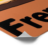 ヴィンテージスタイルフェイクシネマサンレイン、編集文字 ポスター (角)