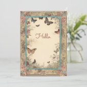 ヴィンテージスタイルフラワーズバタフライハローフラット (スタンド正面)