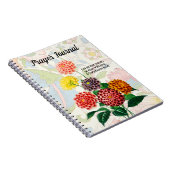 ヴィンテージスタイルフラワーブーケ祈りの言葉ジャーナル ノートブック (右側)