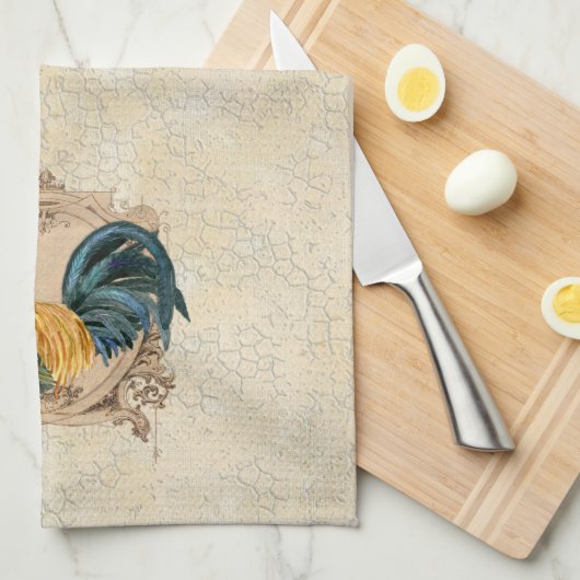 ヴィンテージスタイルフランスのカントリー素朴バーンドスター キッチンタオル (四つ折り)