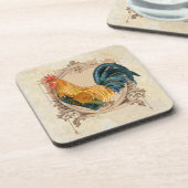 ヴィンテージスタイルフランスのカントリー素朴バーンドスター コースター (左側)