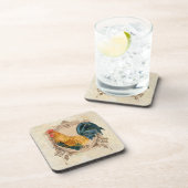 ヴィンテージスタイルフランスのカントリー素朴バーンドスター コースター (右側)