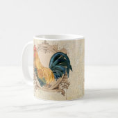 ヴィンテージスタイルフランスのカントリー素朴バーンドスター コーヒーマグカップ (正面左)