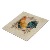 ヴィンテージスタイルフランスのカントリー素朴バーンドスター タイル (側面)