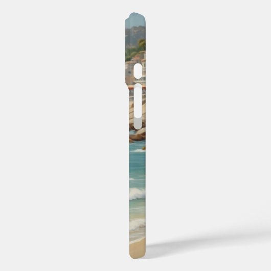 ヴィンテージスタイルフランスのリビエラトラベルビーチガール Case-Mate iPhoneケース (裏面 / 左)