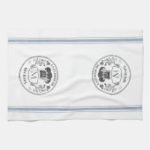 ヴィンテージスタイルフランスの料理カスタマイズモノグラム キッチンタオル (横)