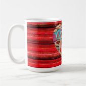 ヴィンテージスタイルフローラハートマグコーヒーカップ コーヒーマグカップ (左)