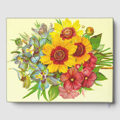 ヴィンテージスタイルフローラ葬儀記念ゲストブック ゲストブック (裏面)