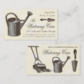 ヴィンテージスタイルフローリストまたはガーデンショップガーデニング 名刺 (正面/裏面)