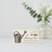 ヴィンテージスタイルフローリストまたはガーデンショップガーデニング 名刺 (スタンド正面)