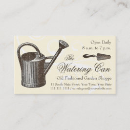 ヴィンテージスタイルフローリストまたはガーデンショップガーデニング 名刺
