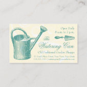 ヴィンテージスタイルフローリストまたはガーデンショップガーデニング 名刺 (裏面)