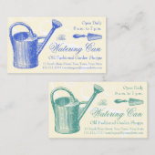 ヴィンテージスタイルフローリストまたはガーデンショップガーデニング 名刺 (正面/裏面)