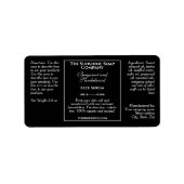 ヴィンテージスタイルブラックドロッパーボトルラベル ラベル (正面)