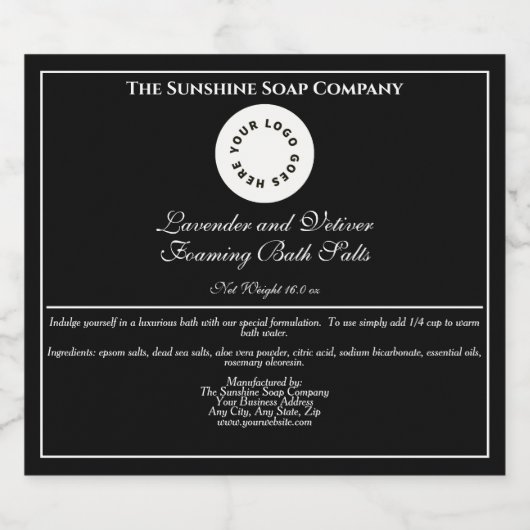 ヴィンテージスタイルブラックバスソートパウチラベルwロゴ スパークリングワインラベル (シングルラベル)