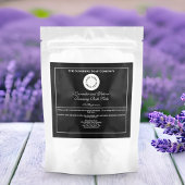 ヴィンテージスタイルブラックバスソートパウチラベルwロゴ スパークリングワインラベル