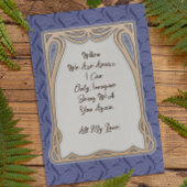 ヴィンテージスタイルブルーベル花 – ブルーカード