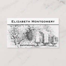 ヴィンテージスタイルプロフェッショナルビーキーパー名刺 名刺