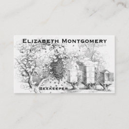 ヴィンテージスタイルプロフェッショナルビーキーパー名刺 名刺