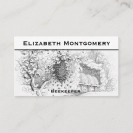 ヴィンテージスタイルプロフェッショナルビーキーパー名刺 名刺