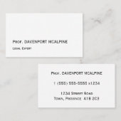 ヴィンテージスタイルプロフェッショナル名刺 名刺 (正面/裏面)