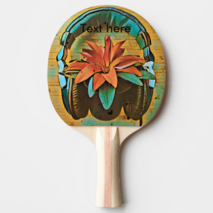 ヴィンテージスタイルヘッドホン 卓球ラケット