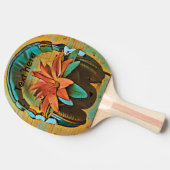 ヴィンテージスタイルヘッドホン 卓球ラケット (横)