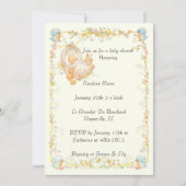 ヴィンテージスタイルベビーシャワー招待状 招待状 (正面)