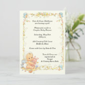 ヴィンテージスタイルベビーシャワー 招待状 (スタンド正面)