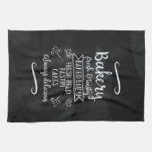 ヴィンテージスタイルベーカリーシャルボードポスター キッチンタオル (横)